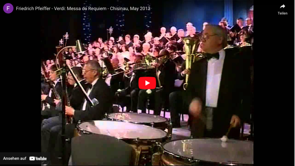 Friedrich Pfeiffer, Dirigent - Chisinau, May 2013 Verdi: Messa da Requiem